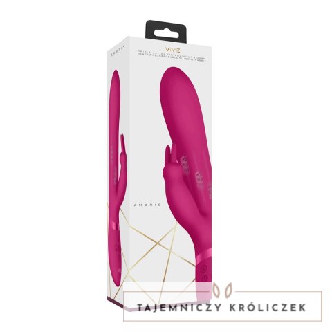 Vive Amoris - Wibrujący model z koralikami silikonowymi, fioletowy VIVE by Shots