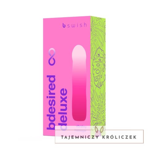 B Swish Bdesired Infinite Deluxe Pink - 5 Trybow, Wodoodporny, USB B Swish
