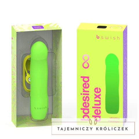 B Swish Bdesired Infinite Deluxe Wibrator 5 trybow zielony IPX7 B Swish