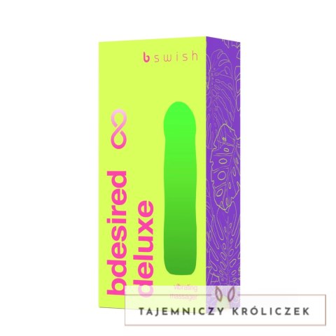 B Swish Bdesired Infinite Deluxe Wibrator 5 trybow zielony IPX7 B Swish