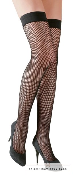 Cottelli LEGWEAR Pończochy kabaretki czarne M z silikonową opaską Cottelli LEGWEAR