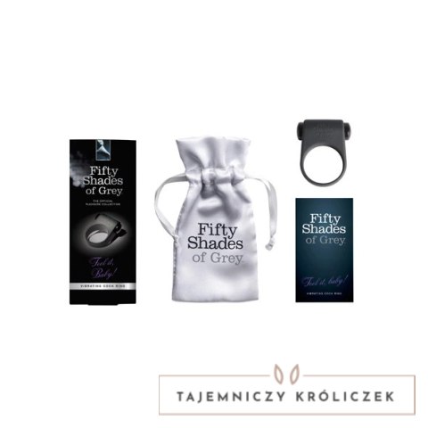 Fifty Shades of Grey Feel It Baby silikonowy pierścień wibrujący Fifty Shades of Grey