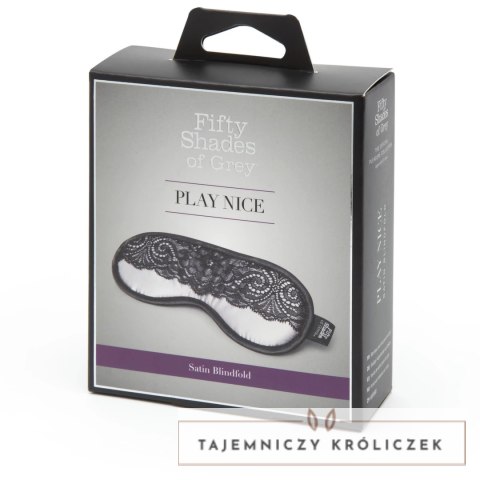 Fifty Shades of Grey Play Nice opaska satynowa z czarną koronką Fifty Shades of Grey