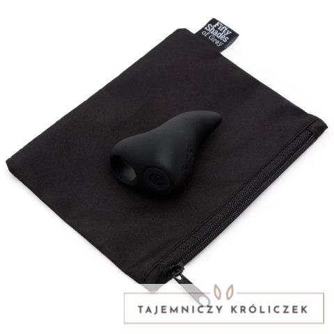 Fifty Shades of Grey Sensation Finger Vibrator - kompaktowy silikonowy model USB Fifty Shades of Grey