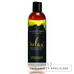 Intimate Earth Relax Olejek do masażu 120ml trawa cytrynowa kokos Intimate Earth