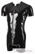 LateX Męski Kombinezon Krotki Czarny M 0,4mm Zamek 3-kierunkowy Late X