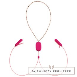 OhMiBod Sphinx Klipsy Wibracyjne Bluetooth, silikon, rożowe, aplikacja OhMiBod
