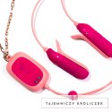 OhMiBod Sphinx Klipsy Wibracyjne Bluetooth, silikon, rożowe, aplikacja OhMiBod