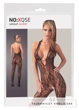 XQSE Kombinezon z siateczki czarny z perłami L/XL na szyję NO:XQSE