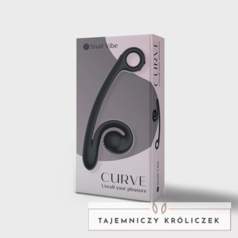 Snail Vibe Curve Czarny - Dwusilnikowy model z technologią Slide'n'Roll Snail Vibe