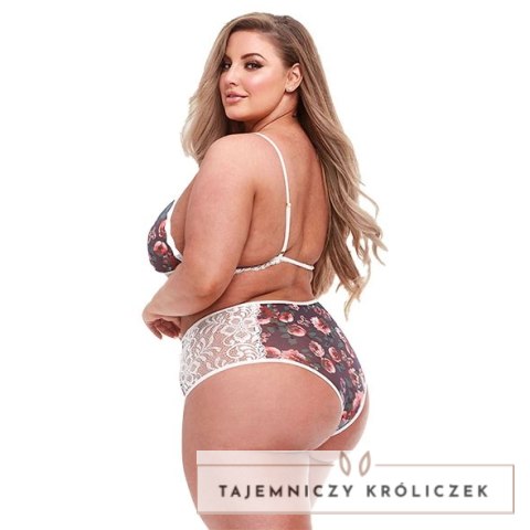 Baci Komplet Koronkowy Kwiatowy White Label Q dwuczęściowy Baci Lingerie