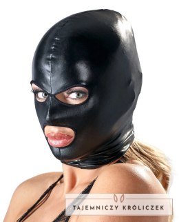 Bad Kitty maska czarna wet look z wycięciem na oczy i usta uniwersalna Bad Kitty