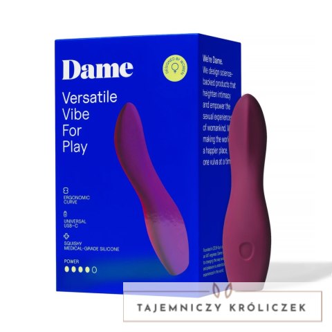 Dame Dip 2.0 - wielofunkcyjny model intymny USB-C, wyższy korpus Dame