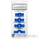 Doc Johnson TitanMen Tools - Zestaw elastycznych pierścieni TPR 4 szt. Doc Johnson