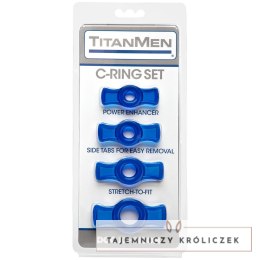 Doc Johnson TitanMen Tools - Zestaw elastycznych pierścieni TPR 4 szt. Doc Johnson