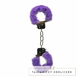 Ouch! Kajdanki z pluszowym wykończeniem fioletowe - komfort i styl Easytoys Fetish Collection