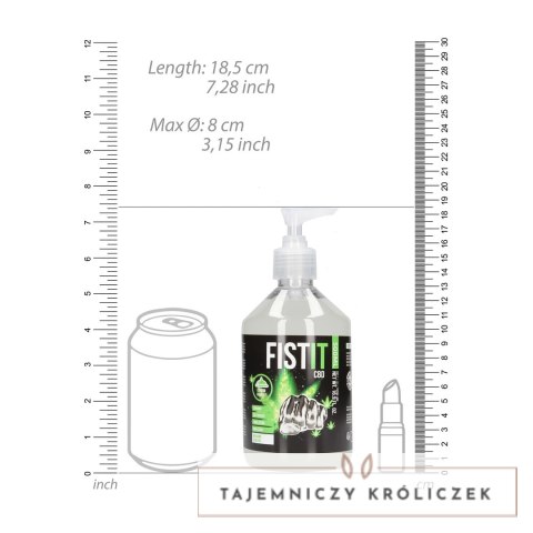 Shots Fist It CBD Lubrykant wodny 500 ml z pompką, testowany Fist It by Shots