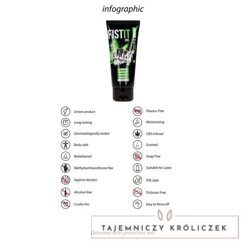 Shots Fist It żel nawilżający CBD 100 ml na bazie wody Fist It by Shots