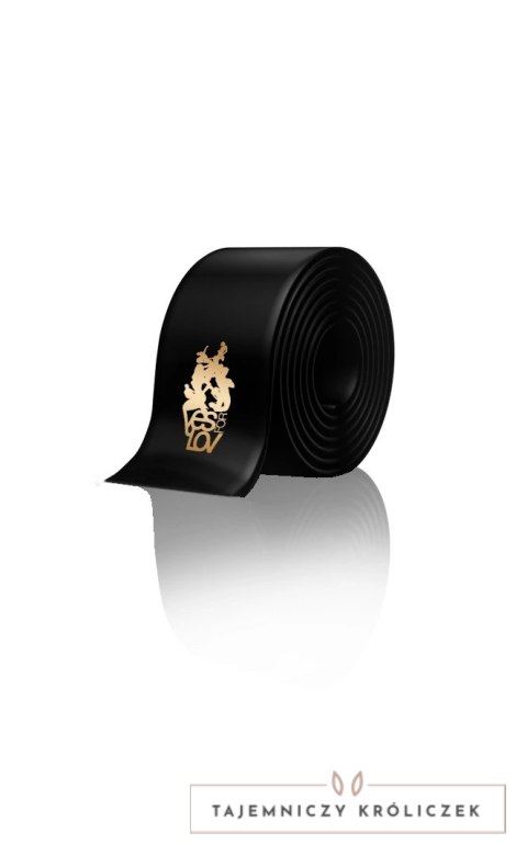 YESforLOV Black Satin - uniwersalna satynowa opaska na oczy i nadgarstki YESforLOV