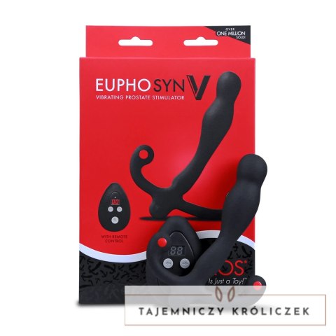 Aneros Eupho Syn V Czarny - Model wibrujący z pilotem, silikon Aneros