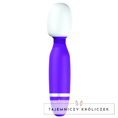 B Swish Bthrilled masażer wand silikonowy 5 trybow fioletowy 20cm B Swish