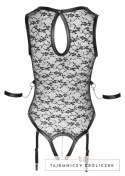 Cottelli Bondage Body Koronkowe Kwiatowe Bez Kroku + Mankiety S Cottelli