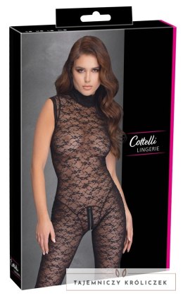 Cottelli Lingerie Kombinezon Koronkowy Czarny S Dwukierunkowy Zamek Cottelli