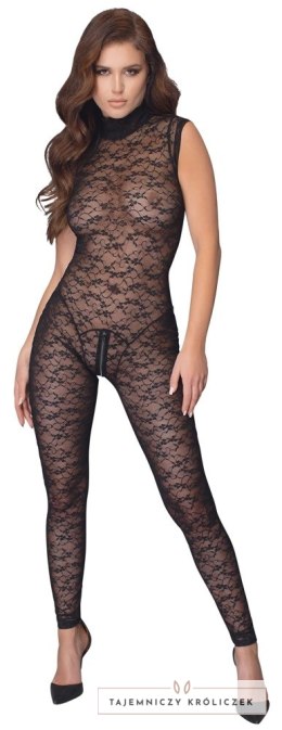 Cottelli Lingerie Kombinezon Koronkowy Czarny S Dwukierunkowy Zamek Cottelli