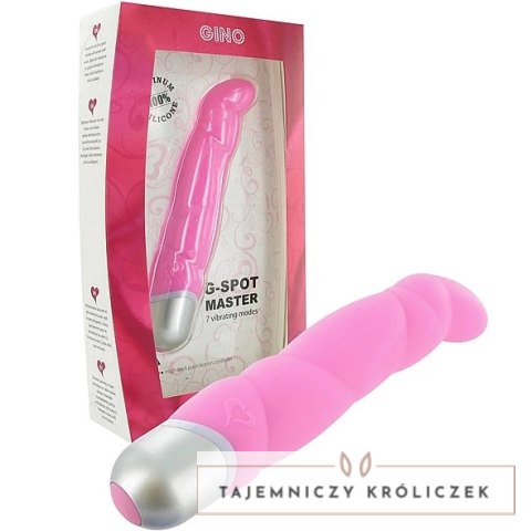 FeelzToys Gino Pink - silikonowy model z 7 trybami pracy, 16 cm FeelzToys