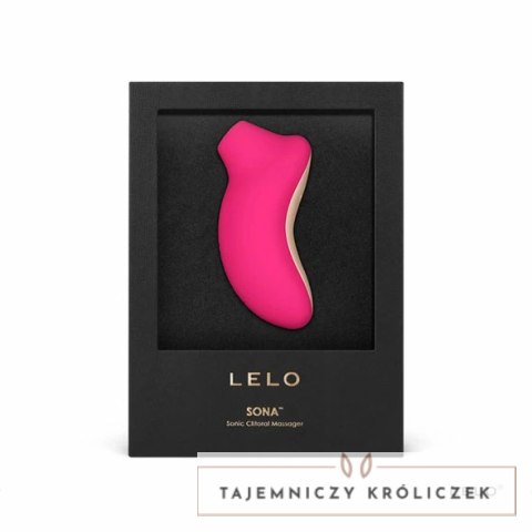 Lelo Sona Cerise - Stymulator soniczny, 8 trybow, wodoodporny Lelo