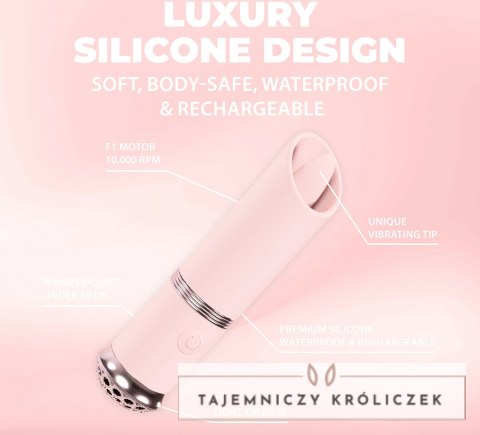 Loveline Luxe Mini Vibe F1 - Kompaktowy model do precyzyjnej stymulacji, rożowy Loveline by Shots