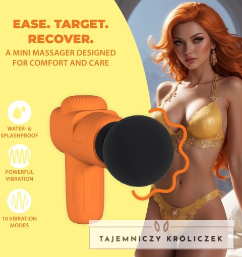 Loveline Mini Microboost - bezprzewodowy masażer kompaktowy pomarańczowy Loveline by Shots