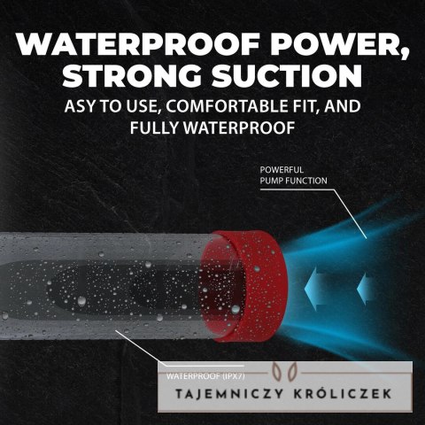 MegaLift Automatyczna Pompa Prożniowa Wodoodporna Metaliczna Czerwień Pumped by Shots
