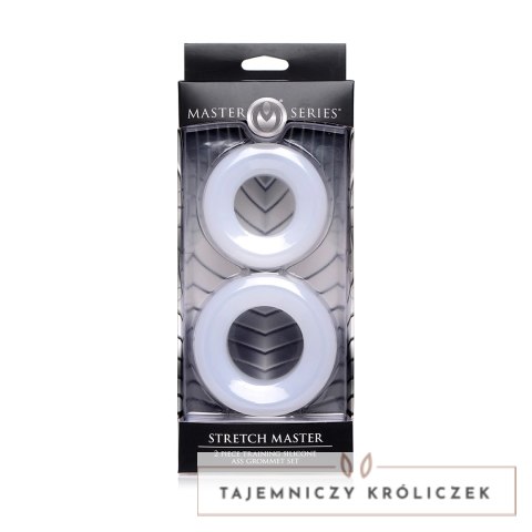 XR Brands 2-częściowy silikonowy zestaw pierścieni treningowych czarny XR Brands