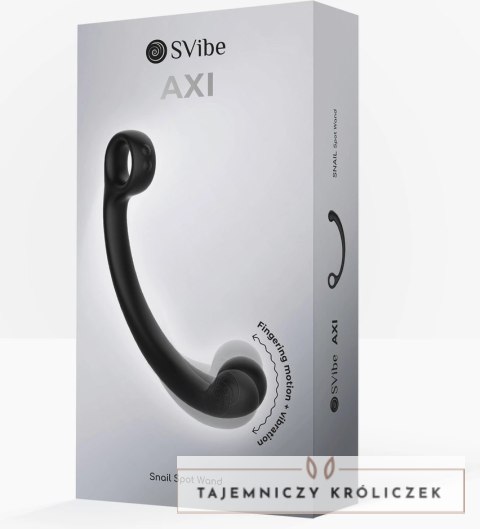 SVibe AXI Spot Wand Granito Black - Technologia AuraTouch, Ergonomiczny Snail Vibe