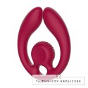 SVibe GIZI Duo Burdeos - Anatomiczny Stymulator Podwojny dla Par z Pilotem Snail Vibe