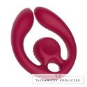 SVibe GIZI Duo Burdeos - Anatomiczny Stymulator Podwojny dla Par z Pilotem Snail Vibe