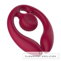 SVibe GIZI Duo Burdeos - Anatomiczny Stymulator Podwojny dla Par z Pilotem Snail Vibe