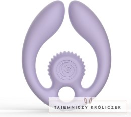 SVibe GIZI Duo - podwojny stymulator dla par, liliowy, pilot bezprzewodowy Snail Vibe