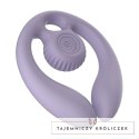 SVibe GIZI Duo - podwojny stymulator dla par, liliowy, pilot bezprzewodowy Snail Vibe