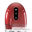 SonicPull Multimedialna Pompa Wibracyjna z Funkcją Ssania Metallic Red Pumped by Shots