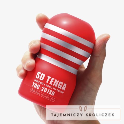 Tenga SD Original Vacuum Cup Regular - kompaktowa maszyna intymna, czerwona Tenga