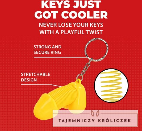 ToyJoy Super Dicky brelok do kluczy żołty - zabawny gadżet kolekcjonerski S-Line by Shots