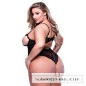 Baci Body Queen koronkowe na ramiączkach czarne rozmiar Plus Size Baci Lingerie