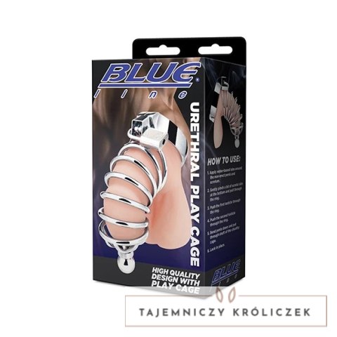 Blueline Cage System z metalowym prętem i anatomicznym pierścieniem Blueline