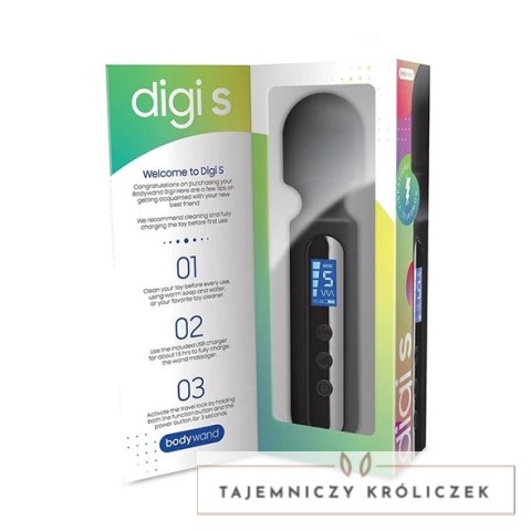 Bodywand Digi S - Kompaktowy Masażer z Wyświetlaczem LED, silikon Bodywand