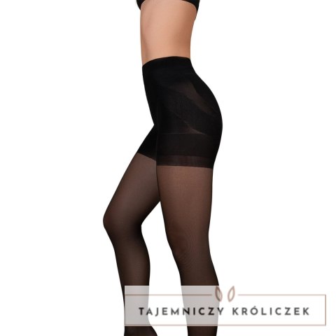 Bye Bra Power Up 40 rajstopy modelujące czarne S push-up Bye Bra