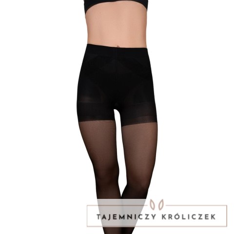 Bye Bra Power Up 40 rajstopy modelujące czarne S push-up Bye Bra