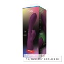 Ovo Beacon Violet - Wibrujący masażer dwusilnikowy, LED, silikon OVO
