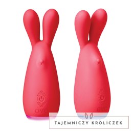 Ovo Ner stymulator z elastycznymi końcowkami, czerwony OVO